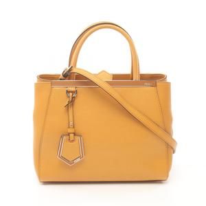 Fendi Petite 2Jours Petite Toujours Handbag Leather Yellow